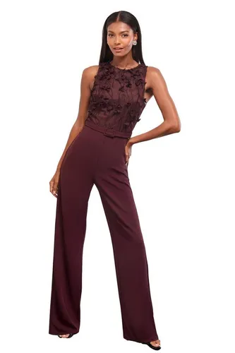 LIPSY Jumpsuit Lipsy Neckholder-Jumpsuit mit 3D-Struktur, Regular (1-tlg)
