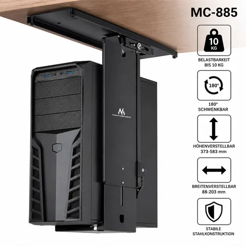 MC-885 Computerhalter von Maclean, verstellbar und platzsparend