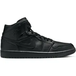 Nike Air Jordan 1 Mid 554724-093 Black 45 - Sneaker mit hochwertigem Leder-Obermaterial für Strapazierfähigkeit und edles Finish. Perfekte Dämpfung durch die Air-Sole-Einheit und gepolsterter Kragen für optimalen Komfort.