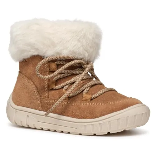 Geox Baby-Mädchen B OMAR Girl WPF A Ankle Boot, Whisky, 20 EU - Baby Stiefel für Mädchen, atmungsaktiv und wasserfest für optimalen Komfort und Schutz bei jedem Wetter.