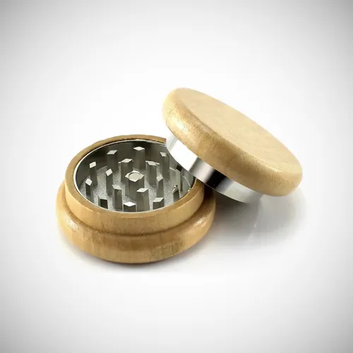 Budawi® Grinder aus Holz Ø 50 mm Holz Grinder Crusher Kräutermühle Gewürzmühle