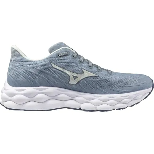 Mizuno Wave Sky 8 Laufschuhe für Damen, Größe 39, Grau - Hochwertige Laufschuhe für Damen mit neutralem Profil, ideal für ganzjährige Nutzung und optimalen Komfort beim Laufen.