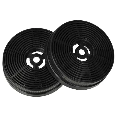 vhbw 2x Aktivkohlefilter kompatibel mit PROKIRA DH60 MB-01, FH60MS, DH60GB-02, DH60GB-03, DH60 MS-01, DH60GB-01, DH60 MB-02 Dunstabzugshaube