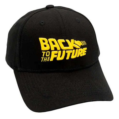 Zurück In Die Zukunft Baseball Cap mit Logo - Herren Baseballkappe mit besticktem Back To The Future Logo. Die schwarze Kappe mit gebogenem Schirm und Snapback-Verschluss bietet eine stylische Ergänzung für Filmfans.