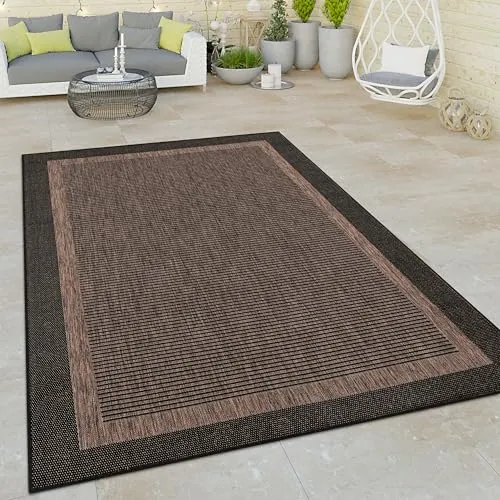 Paco Home Outdoor Teppich Flachgewebe in Sisaloptik
