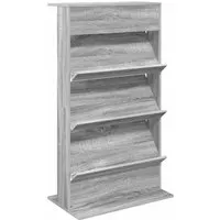 vidaXL Magazinregal Graues Sonoma 70 x 41 x 126 cm - Praktischer Holzwerkstoff-Zeitschriftenständer mit modernem Design. Ideal zur stilvollen Organisation von Lese-Materialien in Wohnzimmer, Büro oder Schlafzimmer. Robuste Verarbeitung und einfache Pflege sorgen für langanhaltende Freude.