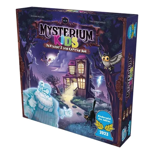 Mysterium Kids: Der Schatz von Kapitän Buh - Spannendes Kinderspiel - Gesellschaftsspiel für 2-6 Spieler, ideal für Kinder von 5-7 Jahren. Fördert strategisches Denken und Teamarbeit. Ausgezeichnet als Spiel des Jahres 2022.