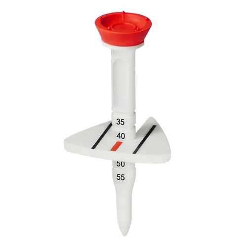 Verbessertes Golf-Tee mit höhenverstellbarem Premium-Golf-Tee mit großem Kopf, professionelles, reibungsreduziertes Servier-Pin-Tee, Übungs- und Trainings-Golfballhalter, Golf-Zubehör