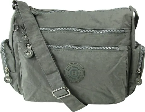 BAG STREET Schultertasche Nylon grau für Damen in grau von Bag Street