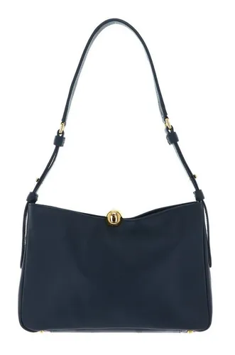 Furla Schultertasche Soft Shoulder Bag aus echtem Leder in Blau - Elegante Schultertasche aus hochwertigem Leder, ideal für den Alltag. Mit verstellbarem Henkel und Magnetverschluss bietet sie praktischen Komfort und Stil.