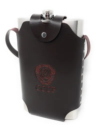 XXXL Flachmann 1,9 Liter Edelstahl Umhängeflachmann Taschenflasche Trinkflasche