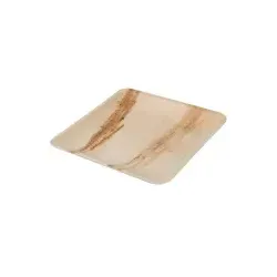 Greenbox Palmware® Teller, quadratisch DTW053501 , 1 Packung = 25 Stück, Maße (L x B): 20 x 20 cm