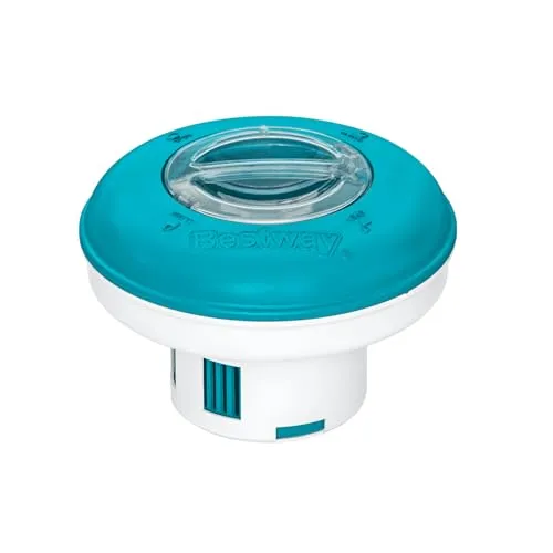 Bestway Flowclear Dosierschwimmer 16 cm Ø - Effizienter Dosierschwimmer für 20 & 200 g Chlortabs, sorgt für kristallklares Poolwasser ohne Stress der manuellen Dosierung.