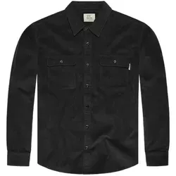 Vintage Industries Brix Hemd - Stilvolles Herrenhemd in Schwarz (L) - Herrenhemden mit zeitlosem Design, perfekt für lässige Anlässe und vielseitig kombinierbar.