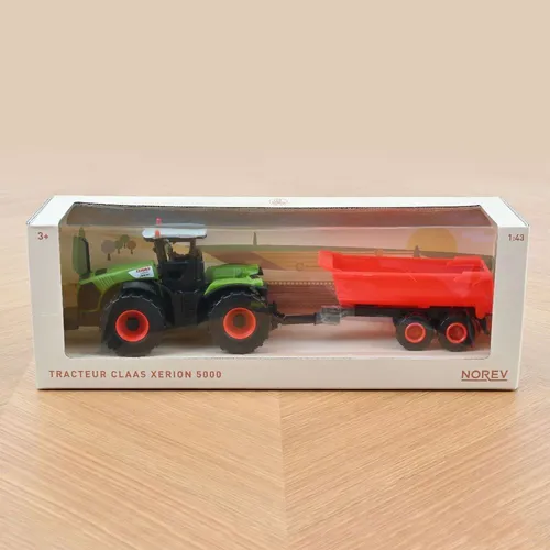 Norev 431000 Zugmaschine CLAAS Xerion 5000 mit Anhänger 1:43