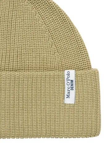Marc O'Polo DENIM Mütze & Schal grün - Mützen Set aus 100% Baumwolle, ideal für kalte Tage und in trendigem Grün, perfekt für stilbewusste Looks.