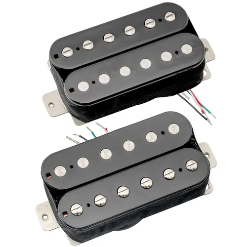 Artec HBA115-BK Black Alnico 5 Uncovered Humbucker Electric Guitar Pickups Set