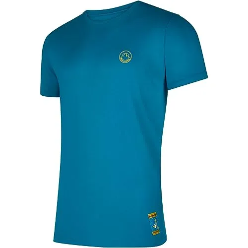 La Sportiva Climbing On The Moon T-Shirt Gr S blau von La Sportiva
