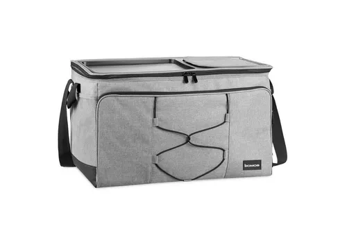 bomoe Freizeittasche IceBreezer KT53, Kühltasche mit Tablett Ablage - Handtaschen - Faltbare Kühltasche mit 52L Kapazität, ideal für Picknicks. Hält Getränke warm oder kalt und bietet zusätzlichen Stauraum für persönliche Gegenstände.