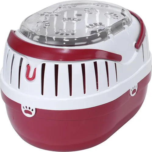 Europet Bernina Transportbox Touring Basic Edition rot, Maße: 35 x 25 x 25 cm