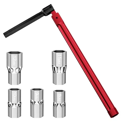 Nicrulp Standhahnmutterschlüssel, Wasserhahn Schlüssel, Armaturenschlüssel Standhahnschlüssel, Armaturen Montagewerkzeug, Standhahn Mutternschlüssel, Spültischarmatur, 8-13mm für Sanitärinstallationen