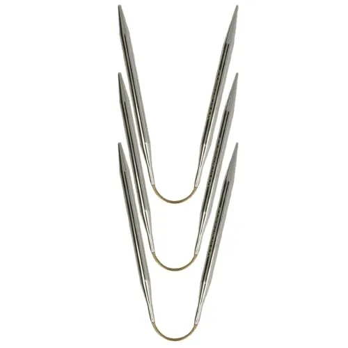 Addi GS161202665 Strumpfstricknadeln CraSyTrio Long, Stahl, 26 cm / 6,5mm - Stricknadeln für müheloses Stricken, 3 Stück in 26 cm / 6,5mm, ergonomisches Design für ermüdungsfreies Arbeiten und optimalen Grip.