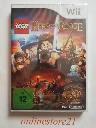 Nintendo Wii Spiel LEGO Der Herr der Ringe - Abenteuer für die ganze Familie - Action & Abenteuer Spiel für Nintendo Wii, ideal für Familien und Kinder ab 12 Jahren, erlebe die epische Reise im LEGO-Universum.