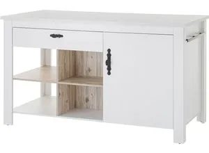 Home affaire Kücheninsel Florenz, Pinie Weiß, 161 cm von Home Affaire