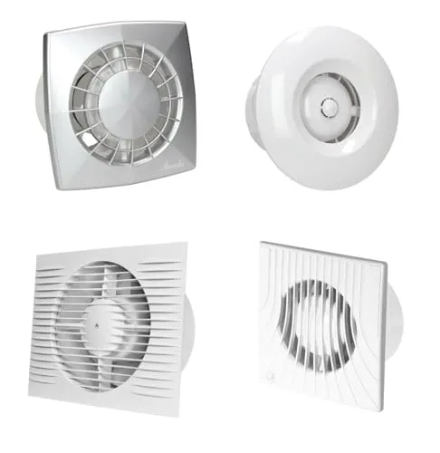 TIMER Wandventilator 100 mm