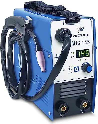 Fülldraht Schweißgerät MIG ohne Gas 145A, MMA 140A - MIG/MAG-Schweißgerät für 1kg Drahtrolle, 5 Jahre Garantie, ideal für Hobby- und Profischweißer in Deutschland.