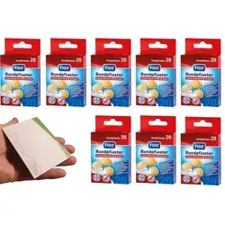 Pakete Wund-Pflaster 20er Rund Hautfarben Rundpflaster + Notizblock Rundpflaster Heftpflaster Wundpflaster hautfarben rund 8