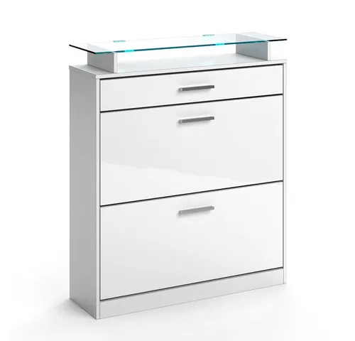 Vicco Schuhkipper Alex, Weiß, 89 x 104 cm