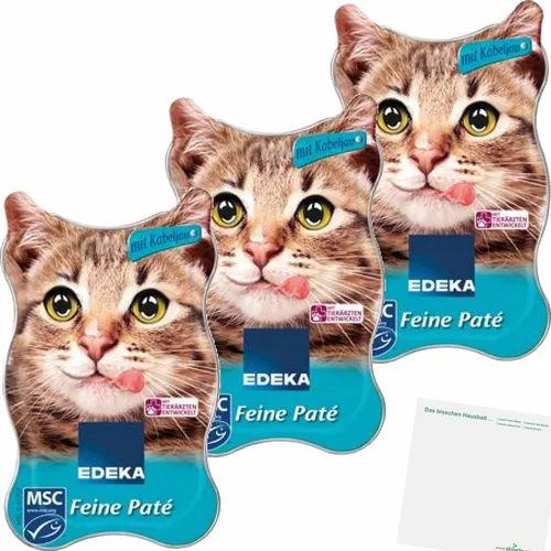 Edeka Herzstücke Feine Pate mit Kabeljau 3er Pack 3x85g Packung usy Block