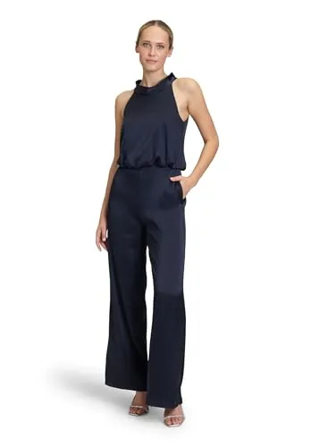 Vera Mont Damen Jumpsuit mit Taschen Night Sky, 38 - Eleganter Damen Jumpsuit von Vera Mont in figurumspielender Passform. Hochwertiges Satin-Feinmaterial sorgt für eine edle Optik und hohen Tragekomfort. Ideal für besondere Anlässe und vielseitig kombinierbar.
