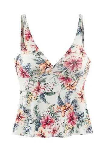LASCANA Bügel-Tankini-Top Salsa, Blumenprint in Creme von LASCANA 