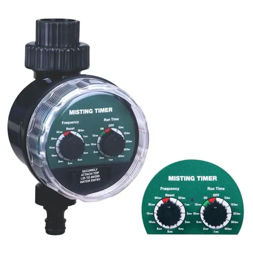 Bewässerungscomputer Bewässerungsuhr für Automatische Bewässerung Garten Wasser Zeitschaltuhr Computer mit Kugelhahn