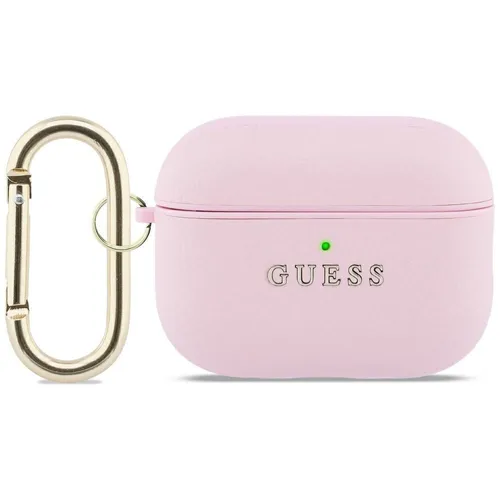 Schutzhülle für AirPods Pro 3, Guess Grained PolyurethanClassic Logo Case, Rosa - Gelb