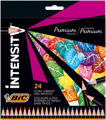BIC INTENSITY Premium Buntstifte farbsortiert, 24 St. von BIC