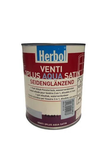  Herbol Venti 3Plus Aqua Satin Fensterlack seidengl. Basis LU2 0,95L 16,84€/L