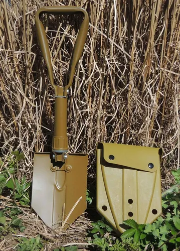 BW Bundeswehr Klappspaten Spaten Feldspaten Nachbau + Tasche coyote