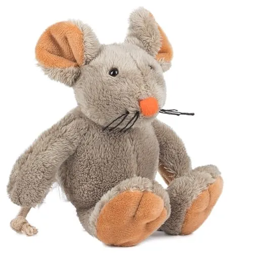 Schaffer 4750 Kuscheltier Maus Eddi XS, 16 cm, grau