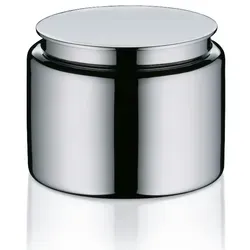 Kela 22843 Wattedose Faber aus Edelstahl - Kosmetiktücherbox aus hochwertigem Edelstahl 18/10, zeitloses Design für jede Badezimmergestaltung, Maße: 11,5 x 11,5 x 9 cm