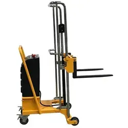 qteck Semi-elektrische Minilifter 550mm Gabellänge 20-1400mm Hubhöhe mit 250kg Hubkraft