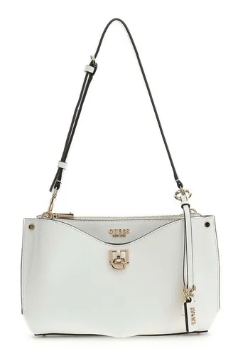 Guess Schultertasche Shoulder Bag Weiß - Elegante Schultertasche aus hochwertigem Polyurethan mit verstellbarem Henkel. Ideal für den Alltag, bietet sie genügend Platz für Ihre Essentials und überzeugt durch ihr zeitloses Design.