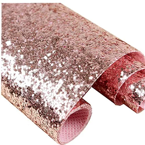 DHHOUSE Rosé Gold Glitzer Tapete, Pailletten Glitzer Selbstklebend tapete