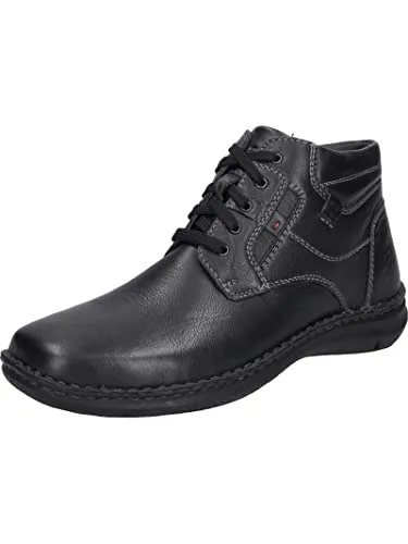JOSEF SEIBEL Anvers 35 | Stiefelette für Herren | Schwarz - Wanderschuhe aus hochwertigem Echtleder, warm gefüttert für kalte Tage, mit regulierbarer Schnürung und praktischem Reißverschluss für einfachen Einstieg.