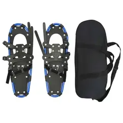 vidaXL 3 in 1 Schneeschuhe Blau und Schwarz 25 Zoll