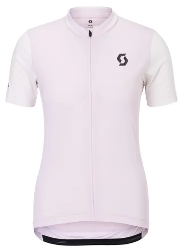 Scott Jersey W's Endurance SS bliss pink/cotton white (8221) M - Elegantes Fahrradtrikot für Damen, atmungsaktiv und bequem, ideal für lange Fahrten und sportliche Aktivitäten.