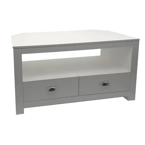 FineBuy Lowboard TV Möbel Weiß 85cm von FineBuy