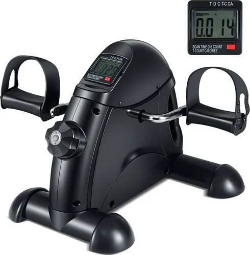 COSTWAY Pedaltrainer für Senioren – Kompakter Arm- und Beintrainer mit LCD-Anzeige